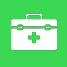 remote bookkeeping services medical box with green background