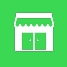 remote bookkeeping services shop icon with green background